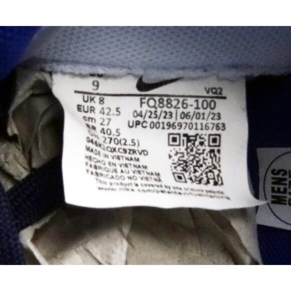 Nike Dunk Low "Game Royal" White/Football Grey-Game Royal Men Size 9 NIB - Picture 9 of 9